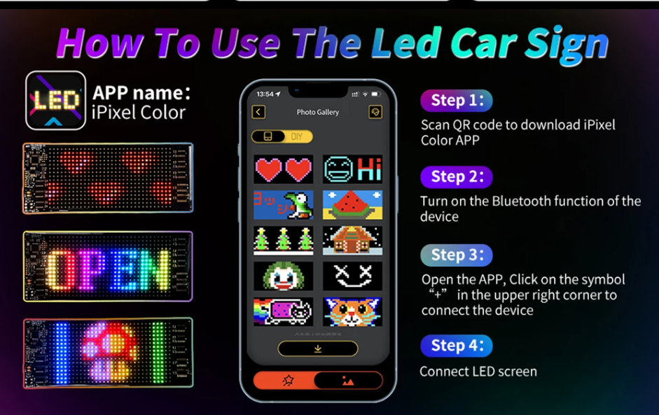 Car led screen